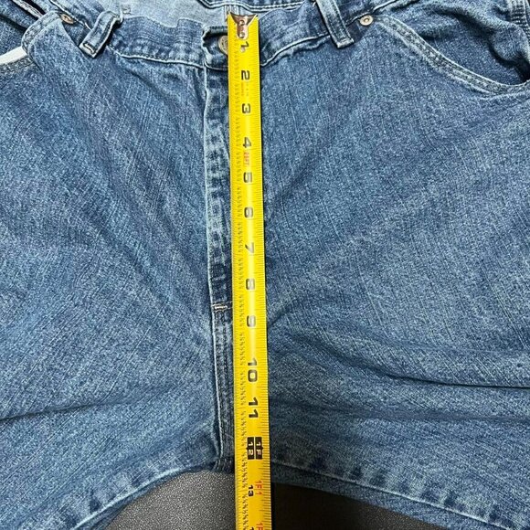 VTG Wrangler Jeans Men 36x30" Blue Carpenter Distress Relaxed Straight Baggy Y2K - Picture 6 of 8